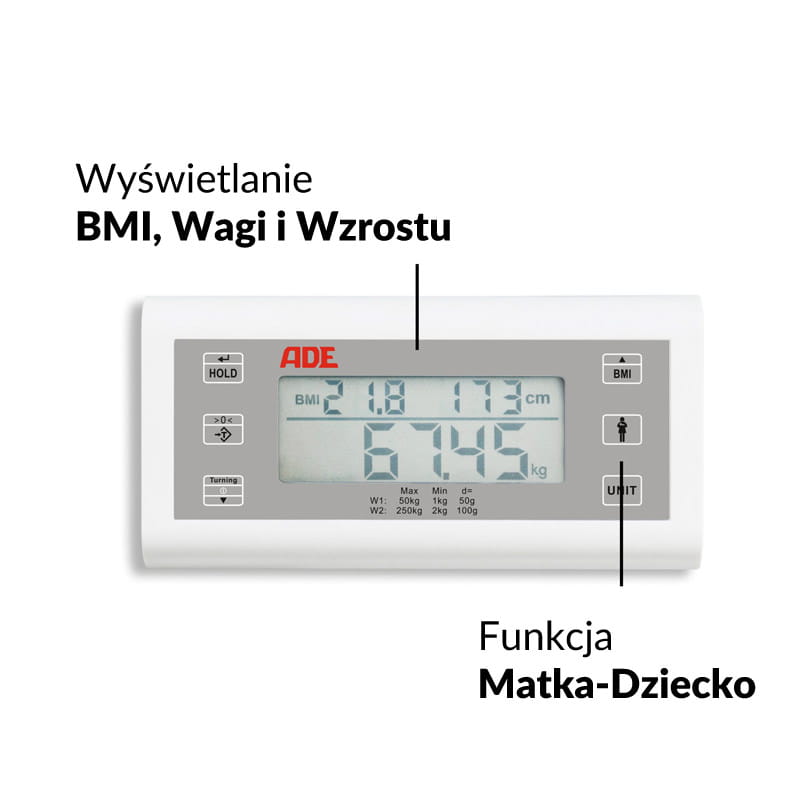 ADE Elektroniczna waga kolumnowa