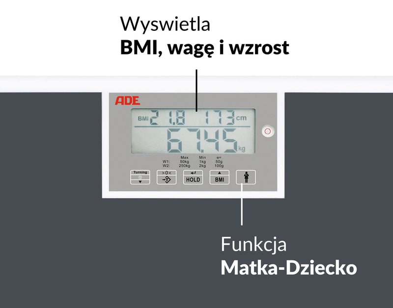 ADE Płaska waga medyczna M320000